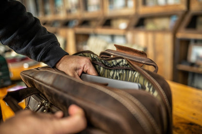 "Greenhead" Bottomland Full Grain Buffalo Leather Briefcase