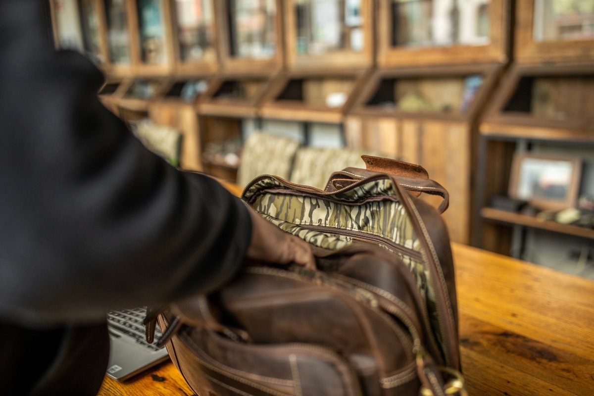 "Greenhead" Bottomland Full Grain Buffalo Leather Briefcase