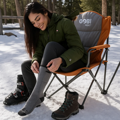 Roam Heated Socks – Unisex Rechargeable Heated Socks with Remote Control