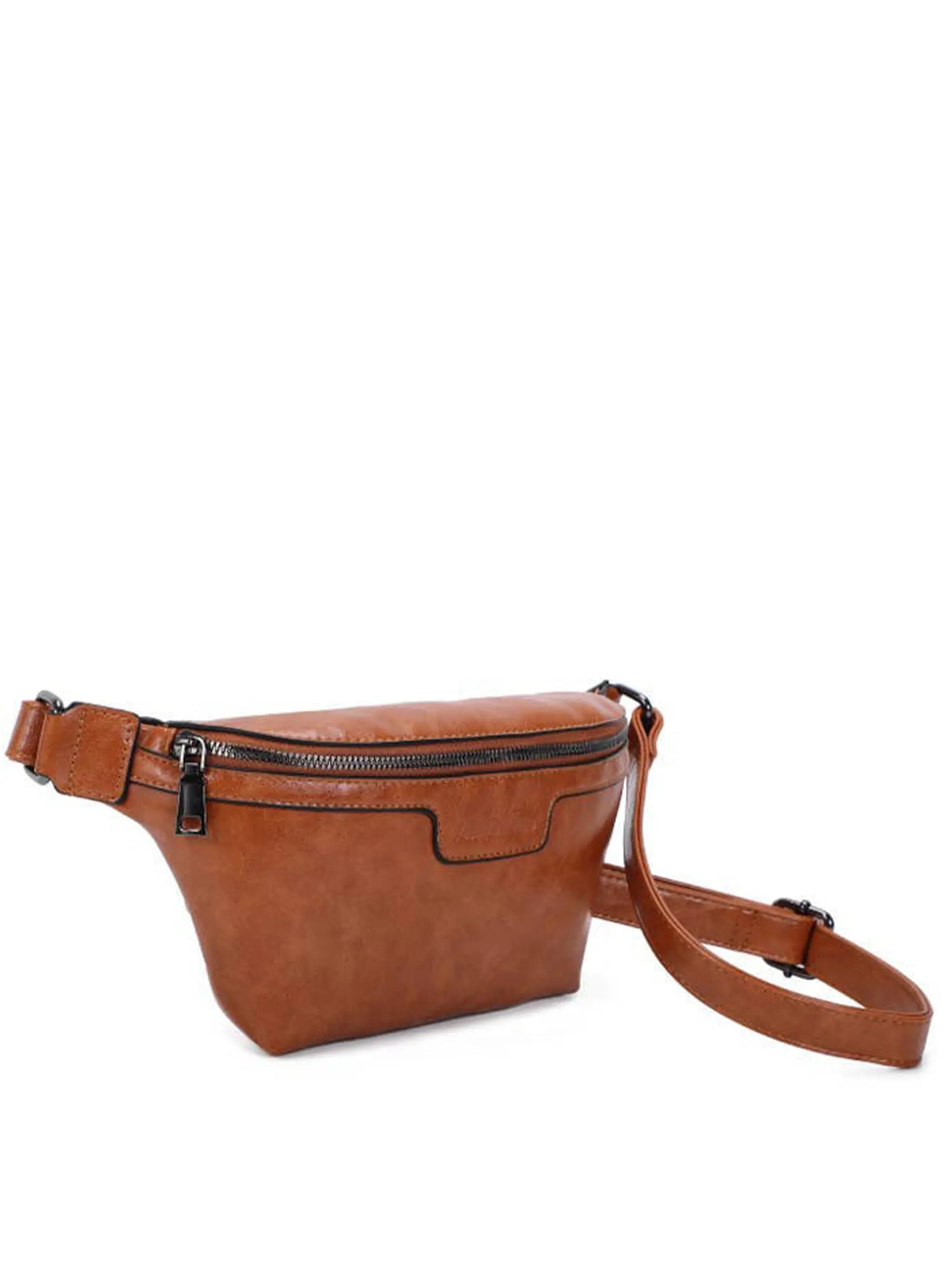 Roger Real Leather Summer Waist Bag Gold