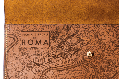Rome Map Clutch | Etched Italy Map