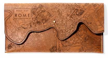 Rome Map Clutch | Etched Italy Map