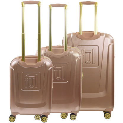 Disney Mickey Mouse Rolling Suitcases 3 Piece Set Rose Gold