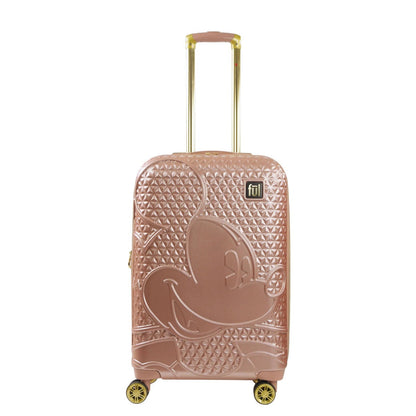 Mickey Mouse Rolling Luggage FŪL Disney Luggage 26" Rose Gold