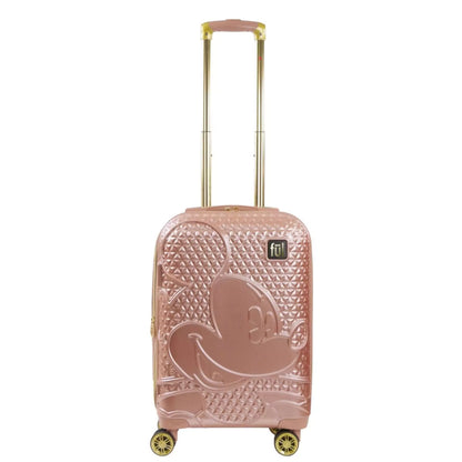 Mickey Mouse Rolling Luggage FŪL Disney Luggage 22.5" Rose Gold