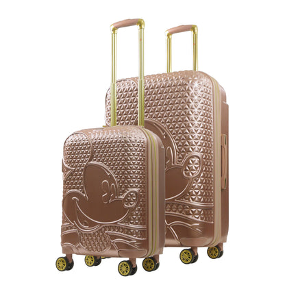 Disney Mickey Mouse Rolling Suitcases 2 Piece Set Rose Gold