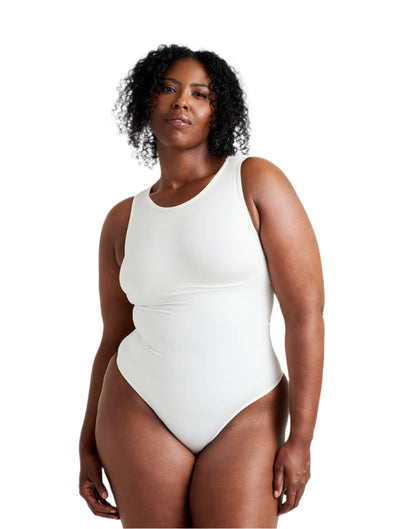 Round Neck Thong Bodysuit