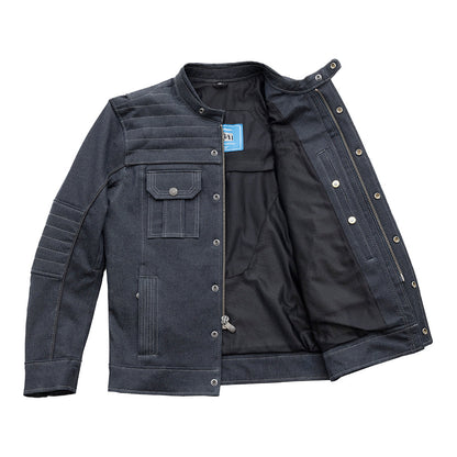 Rowdy Men's Thunder Denim Motorcycle Jacket