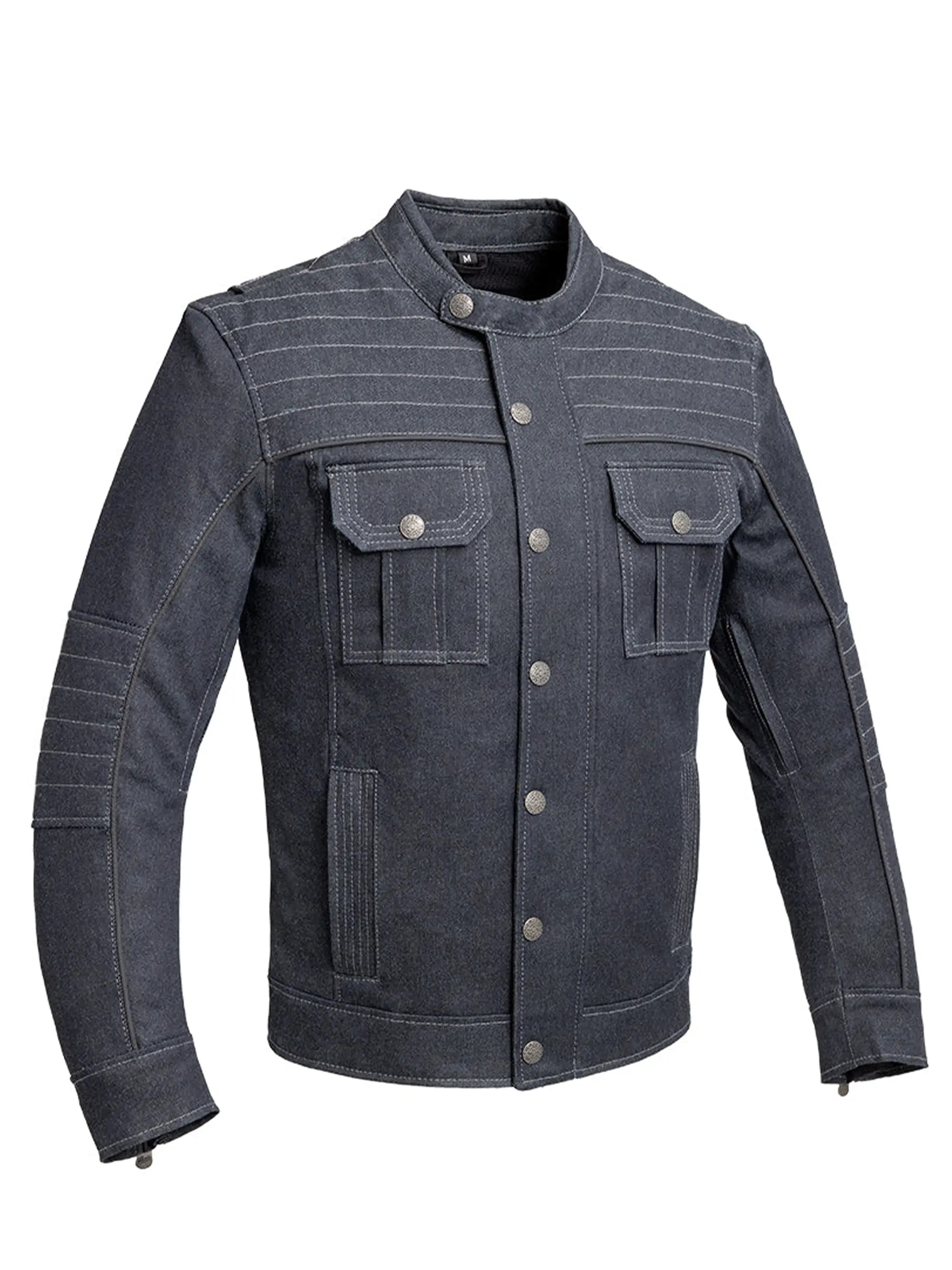 Rowdy Men's Thunder Denim Motorcycle Jacket