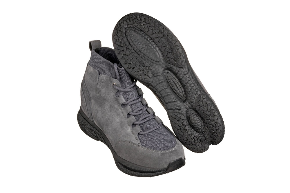 S23202 - 3 Inches Taller (Grey) - Men's Sneakers