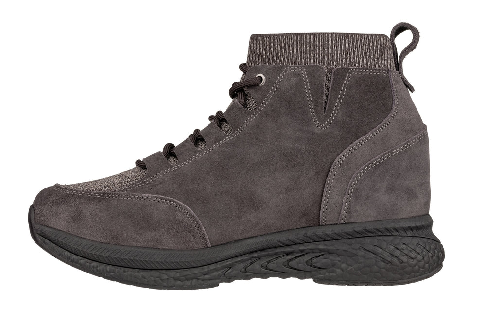 S23203 - 3 Inches Taller (Dark Brown) - Men's Sneakers
