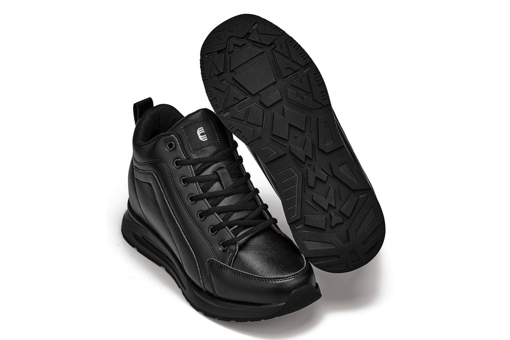 S23304 - 3.2 Inches Taller (Black) - Men's Sneakers