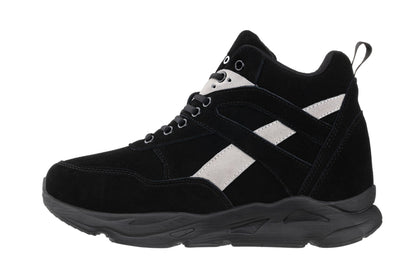 S33594 - 4 Inches Taller (Black/Grey) - Men's Sneakers