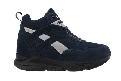 S33595 - 4 Inches Taller (Blue/Grey) - Men's Sneakers