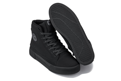 S3421 - 2.4 Inches Taller (Black) - Cap Toe High Top Zip-Up Sneaker Men's Boots