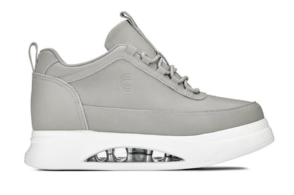 S4927 - 3.2 Inches Taller (Dove Grey) - Chunky Elevated Platform Men's Sneakers