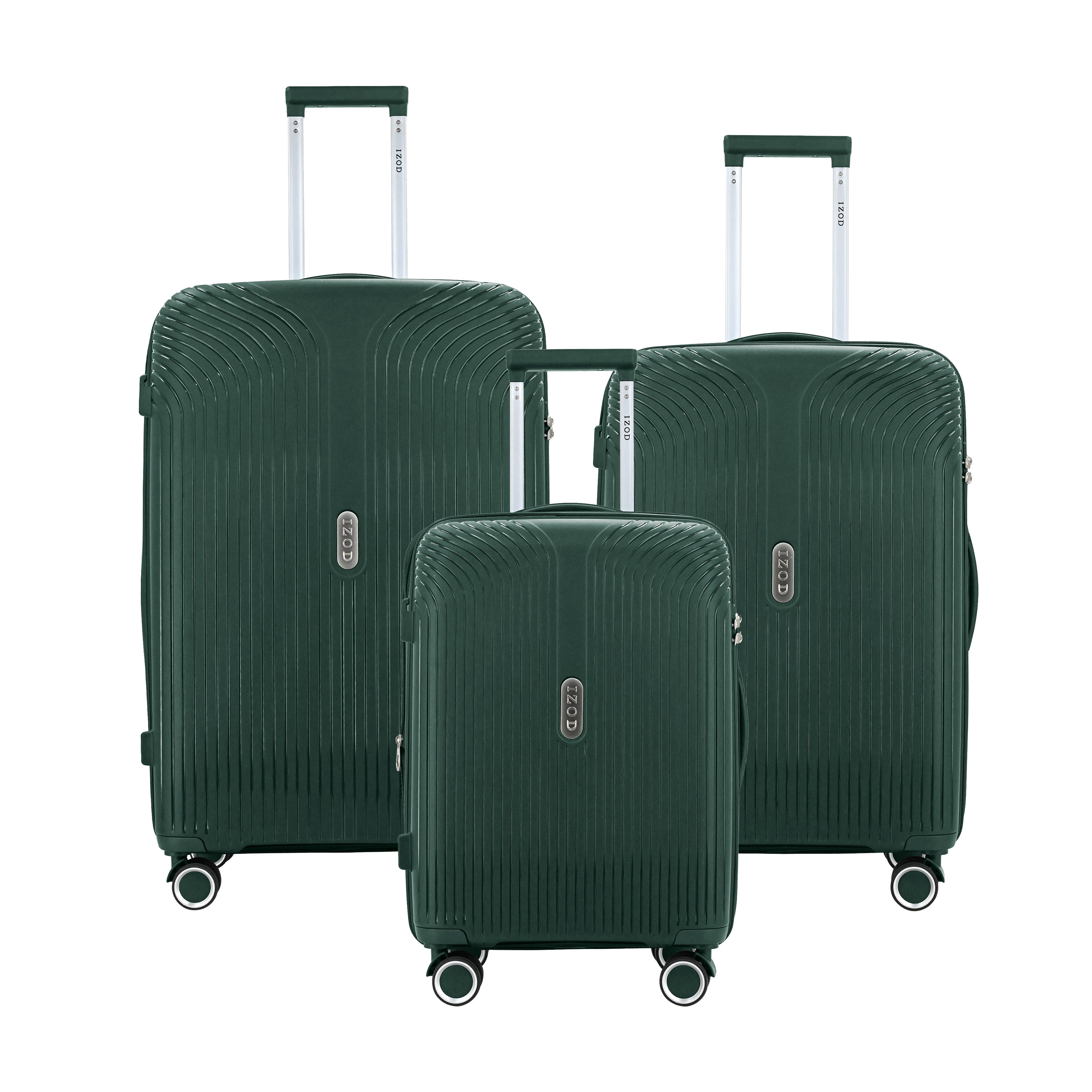 IZOD Sabina Polycarbonate 3 Piece Luggage Set