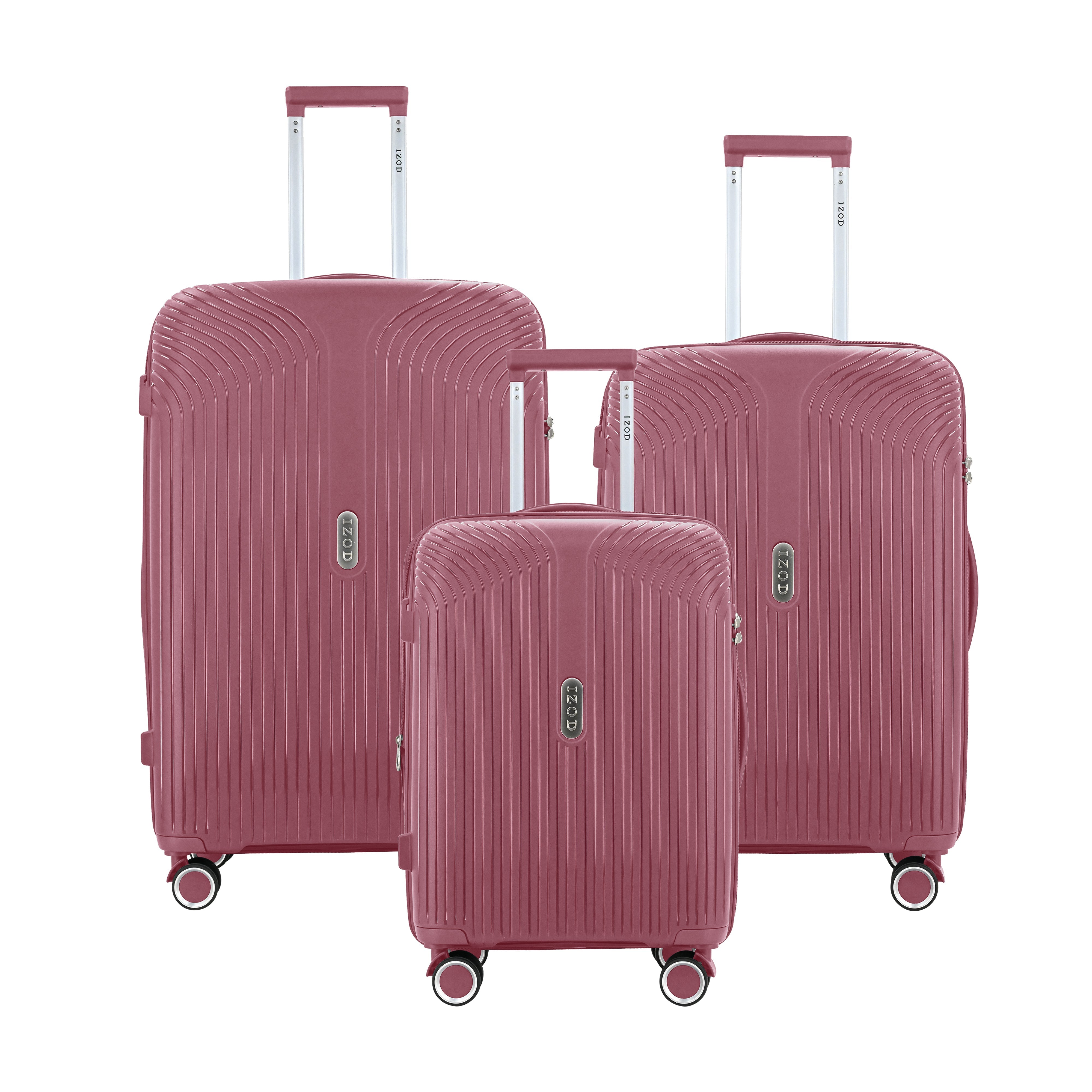 IZOD Sabina Polycarbonate 3 Piece Luggage Set