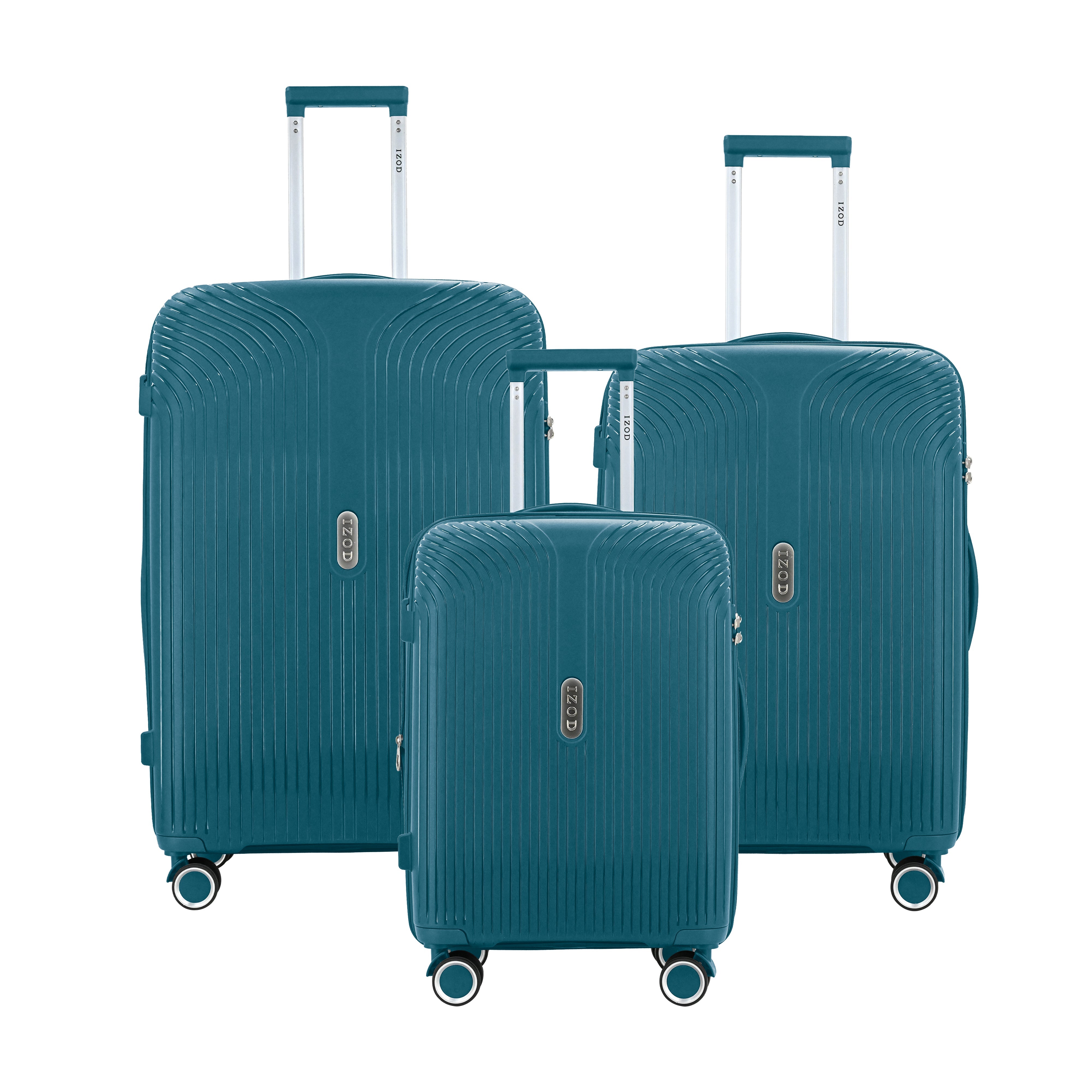 IZOD Sabina Polycarbonate 3 Piece Luggage Set