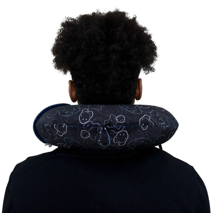 Melted Smiley Memory Foam Travel Neck Pillow