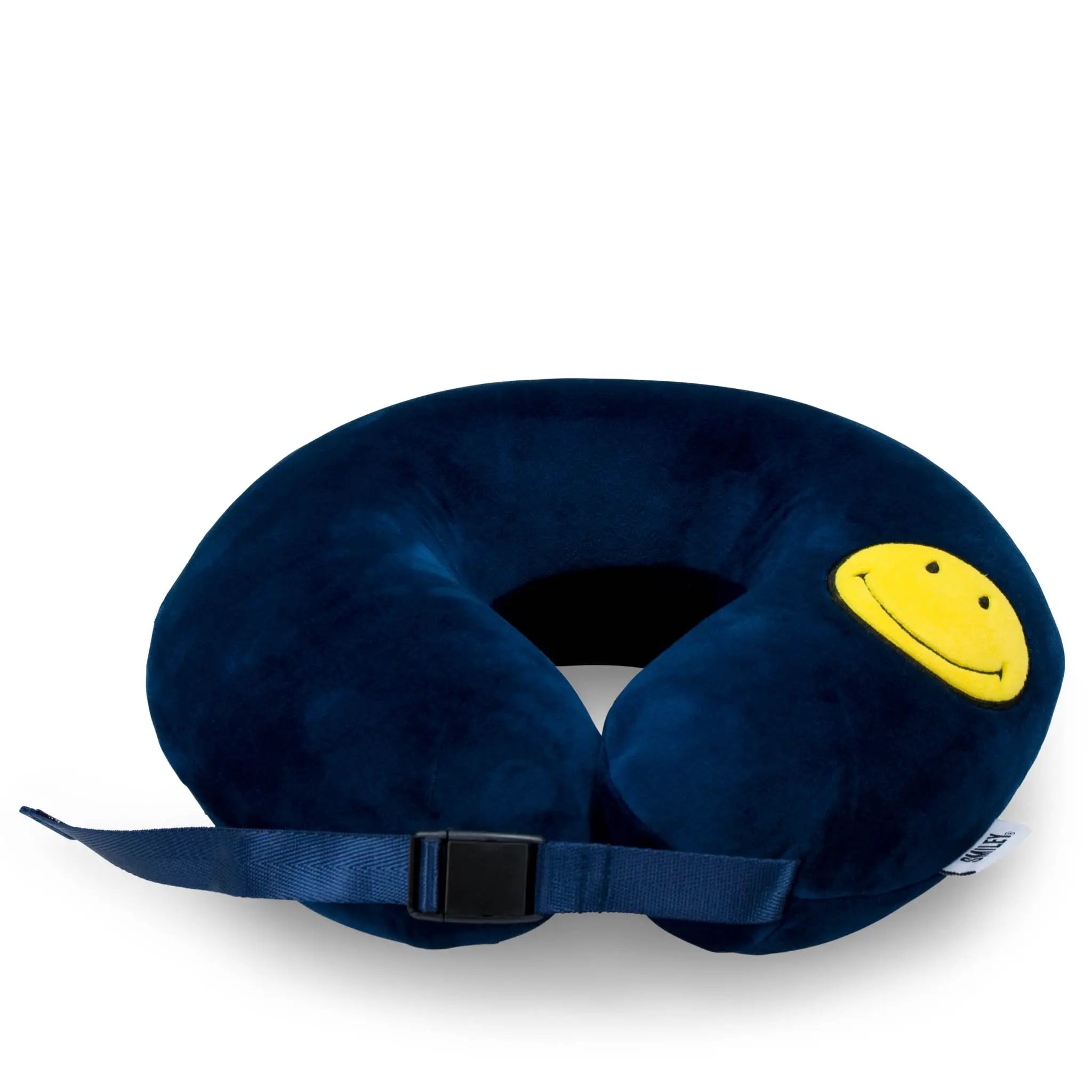 Smiley Patch Memory Foam Travel Neck Pillow
