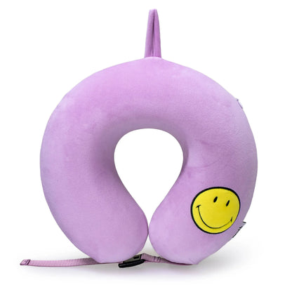 Smiley Patch Memory Foam Travel Neck Pillow
