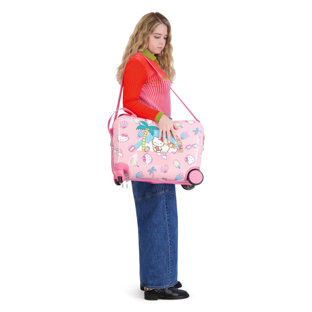 Hello Kitty Ride-on Summertime Kids 14.5" Luggage