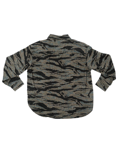 Bucky Camo Split Hem Shirt Jacket