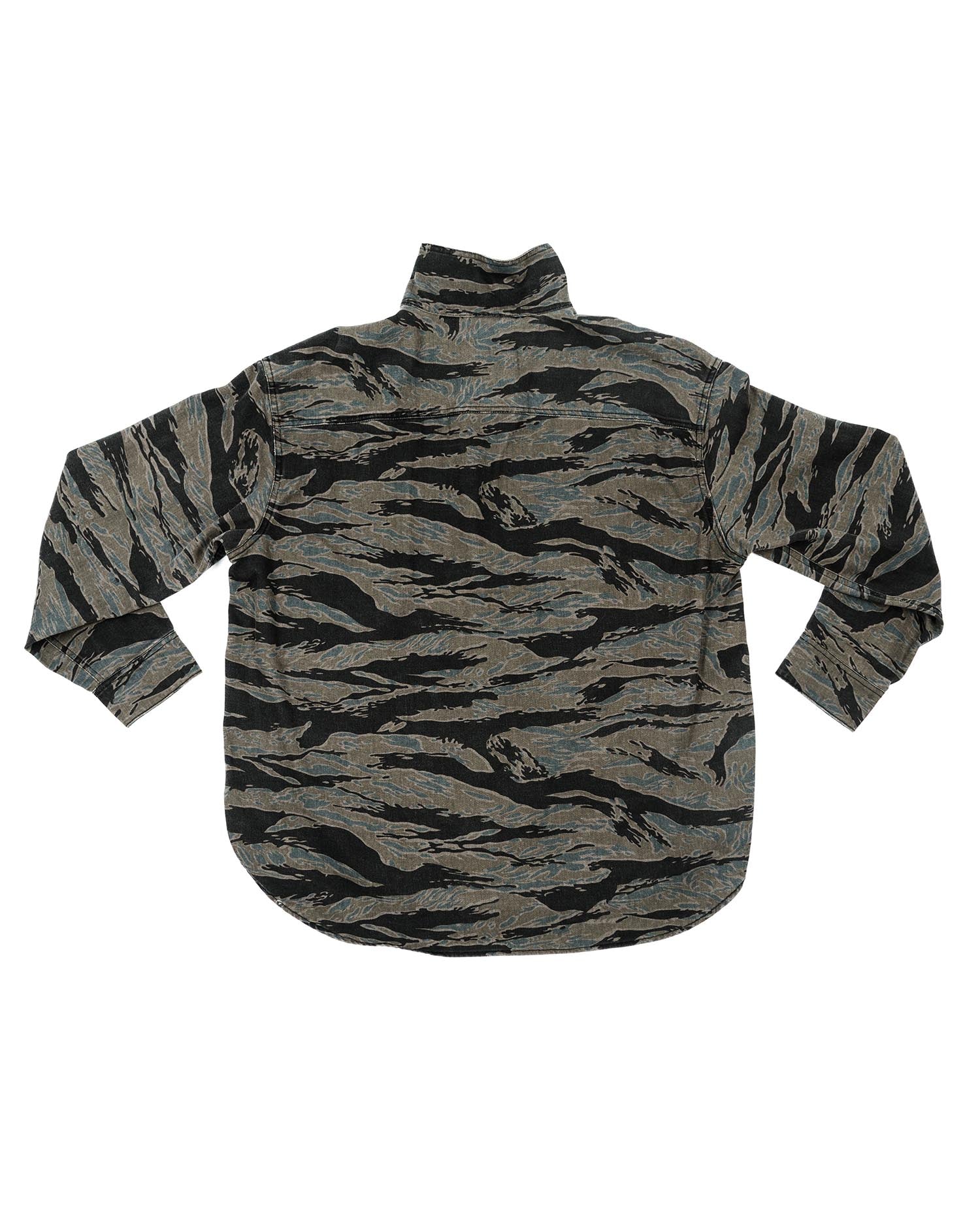 Bucky Camo Split Hem Shirt Jacket