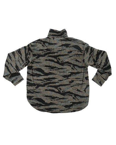 Bucky Camo Split Hem Shirt Jacket