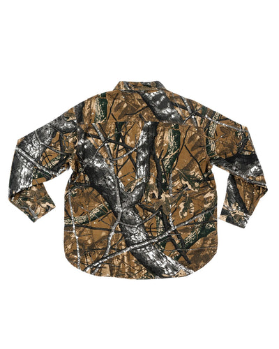 Bucky Camo Split Hem Shirt Jacket