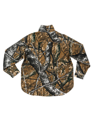 Bucky Camo Split Hem Shirt Jacket
