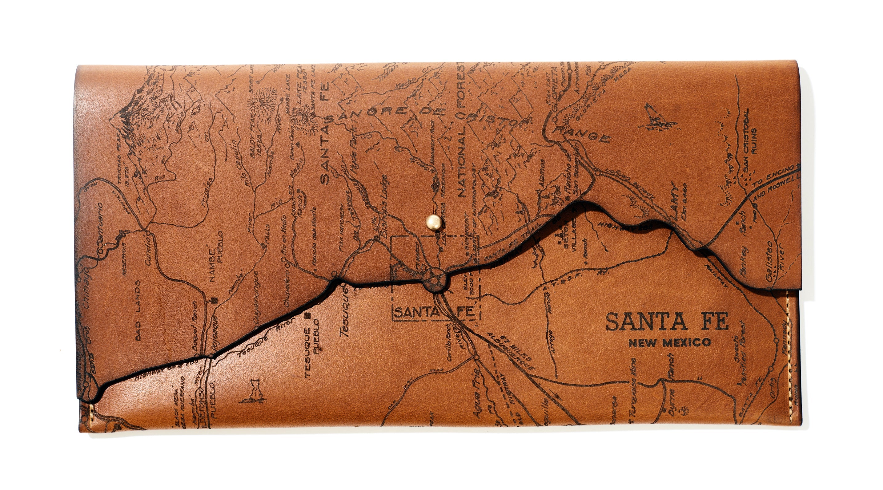 Santa Fe Map Clutch