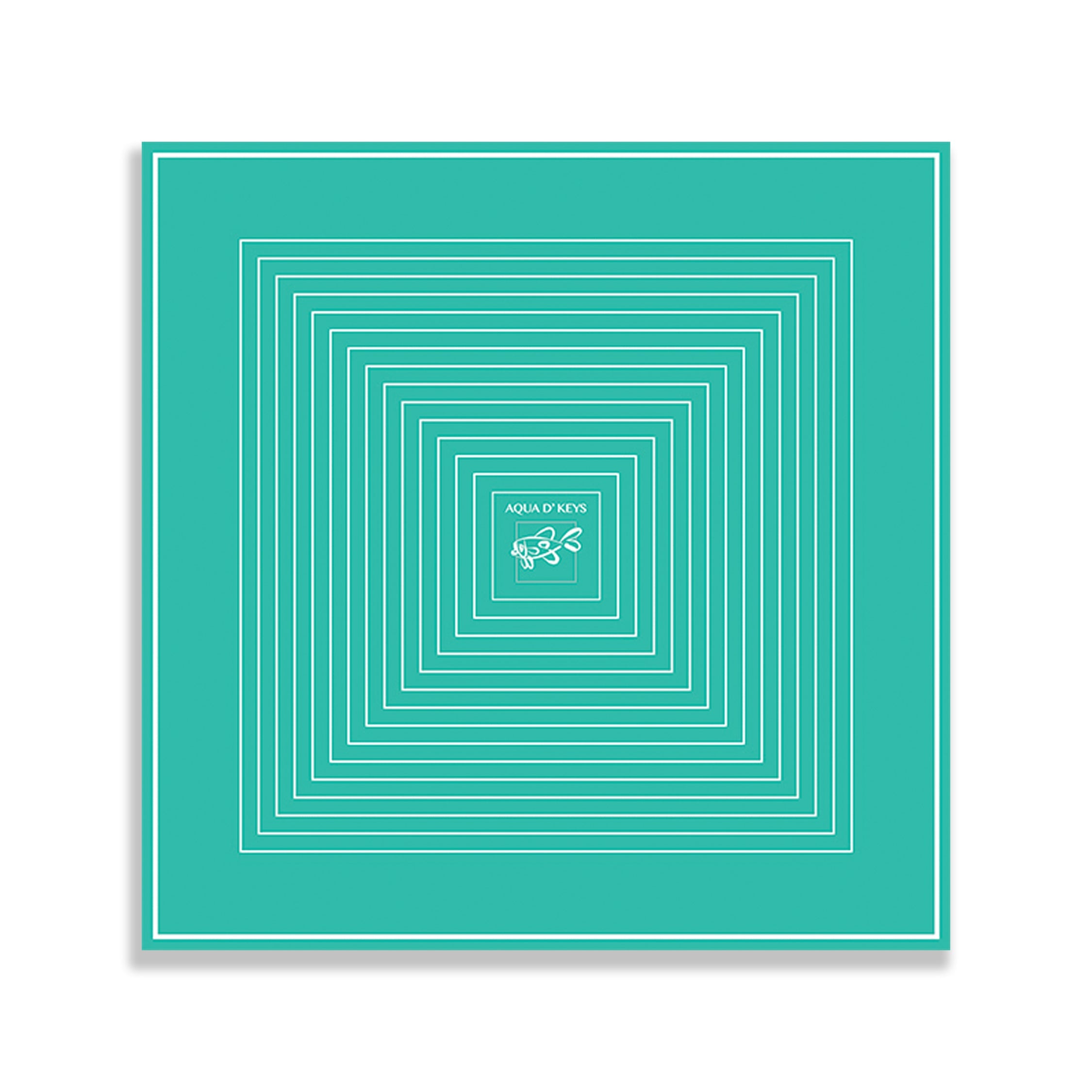 Scarf (Aqua Geometric)