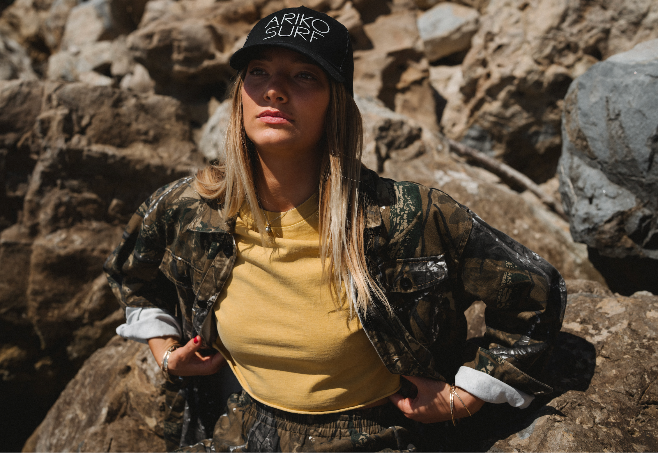 Bucky Camo Split Hem Shirt Jacket