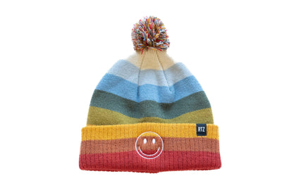 Smiley Pom Pom Hat