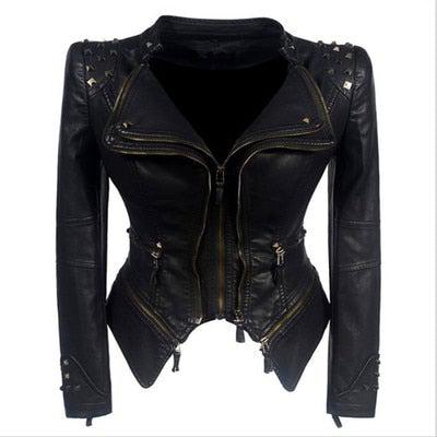 Sheryl Women's Moto Real Leather Jacket