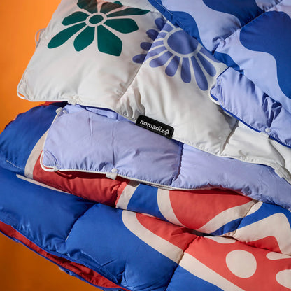 Graphene Puffer Blanket: Slack Tide Coastal Blue