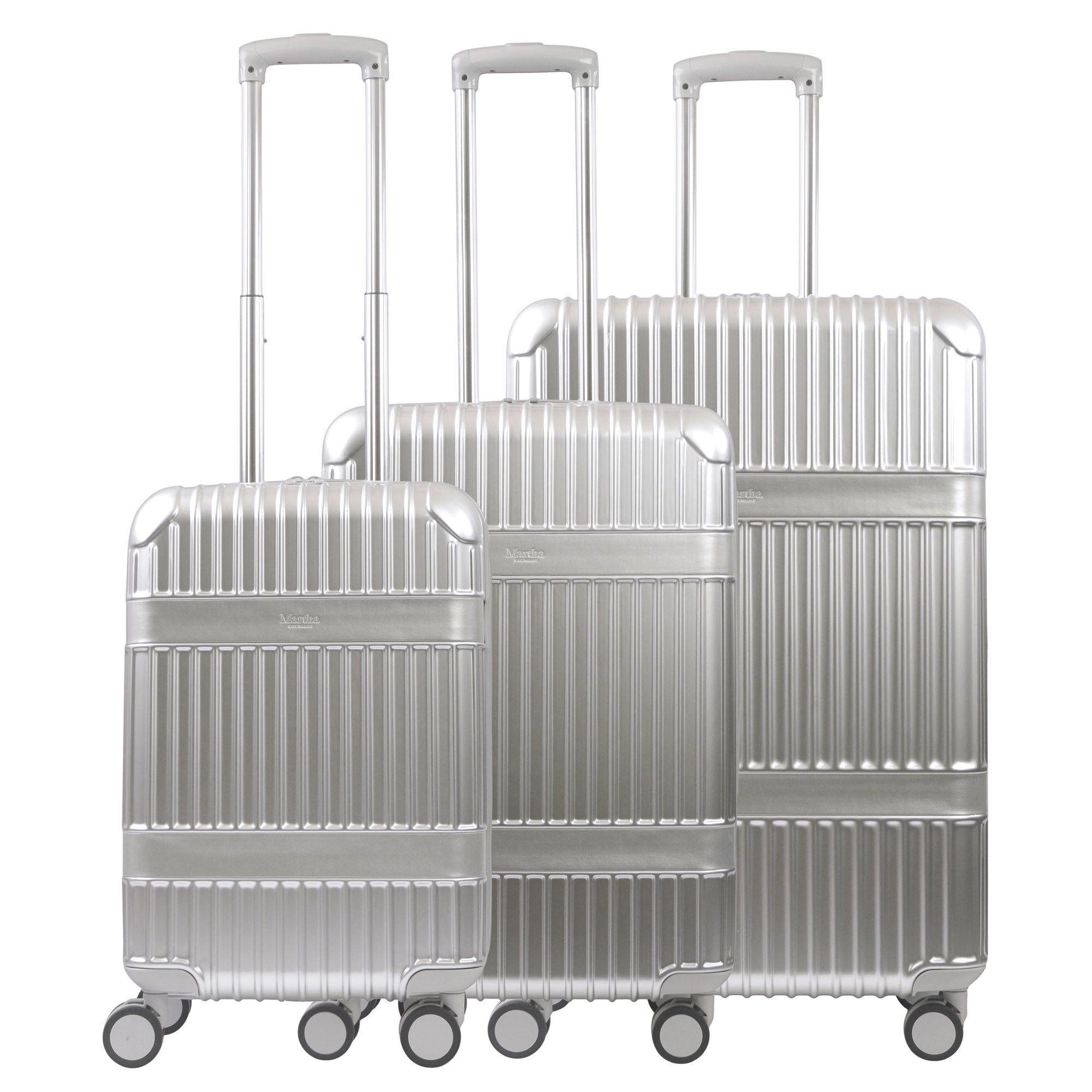 Martha Stewart The Bedford 3-Piece Hardcase Luggage Set