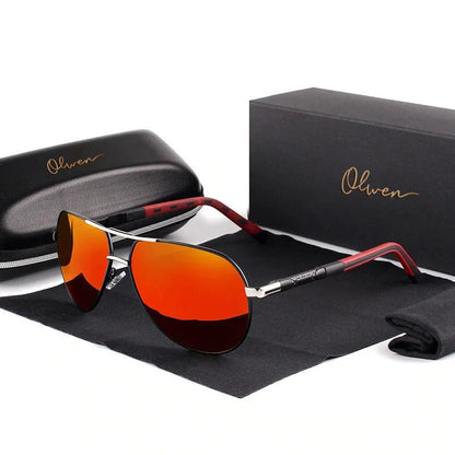 Polarized XXL Aviator Sunglasses For Large Heads + Free Hard Case