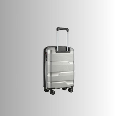20-inch Silver Carry-On Hardcase Roller Luggage with 360° Wheels
