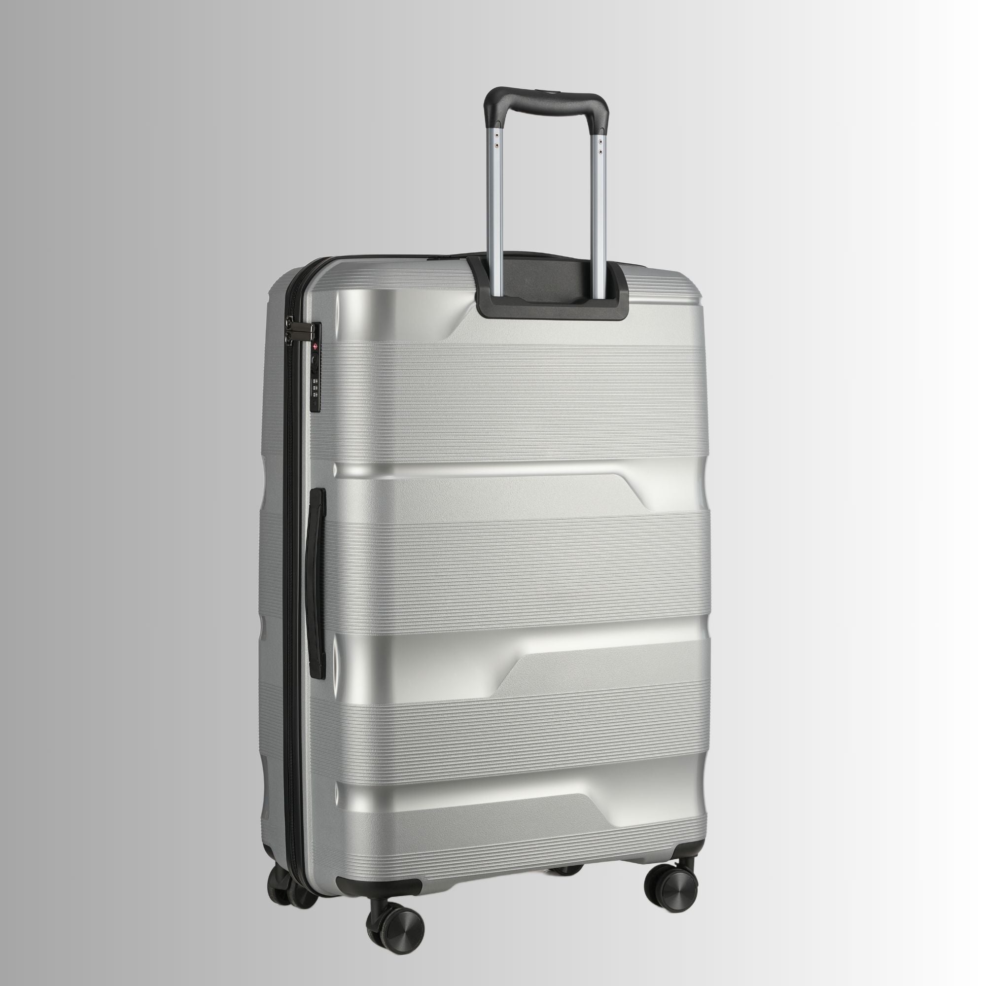 Silver Roller 3 Piece Luggage Set