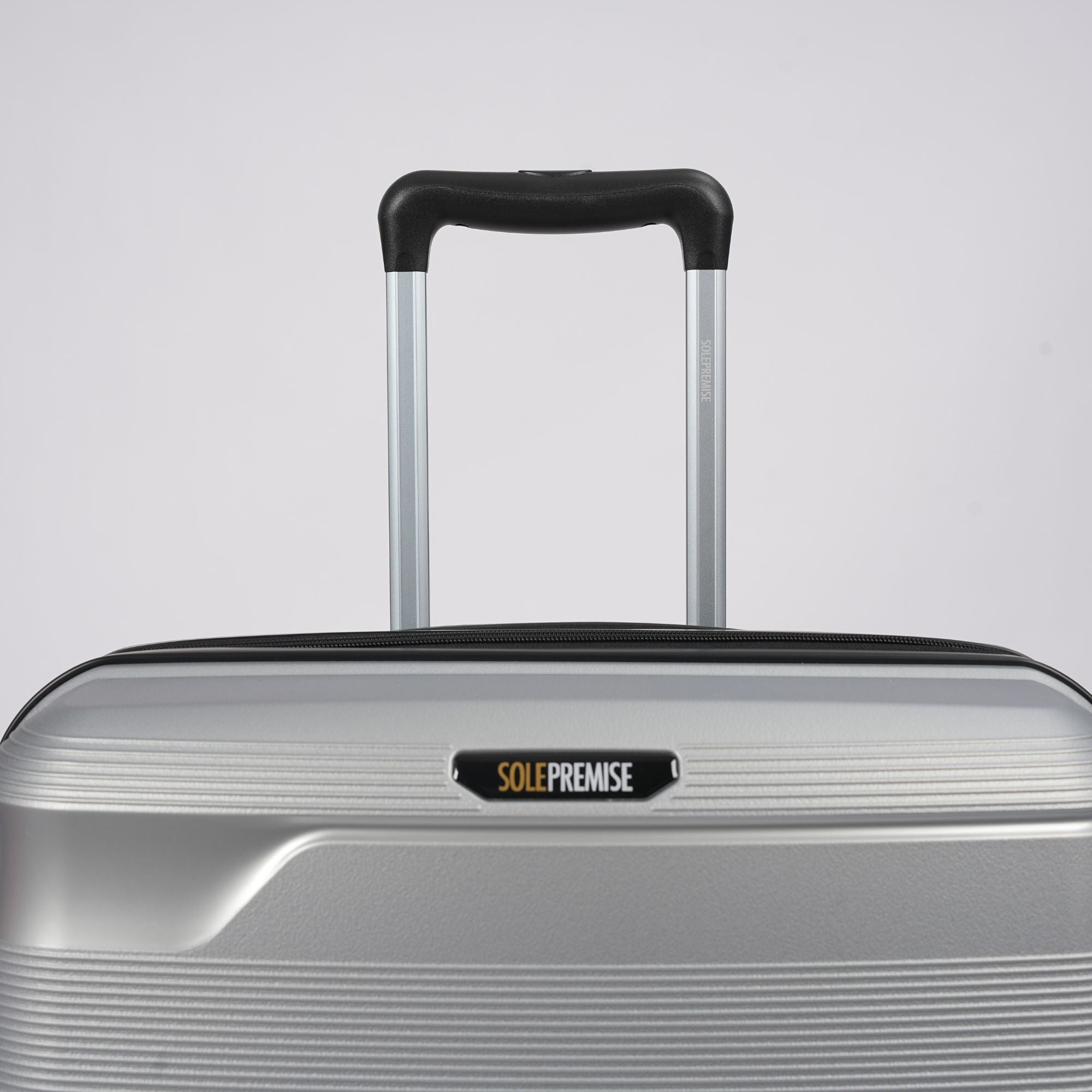 20-inch Silver Carry-On Hardcase Roller Luggage with 360° Wheels