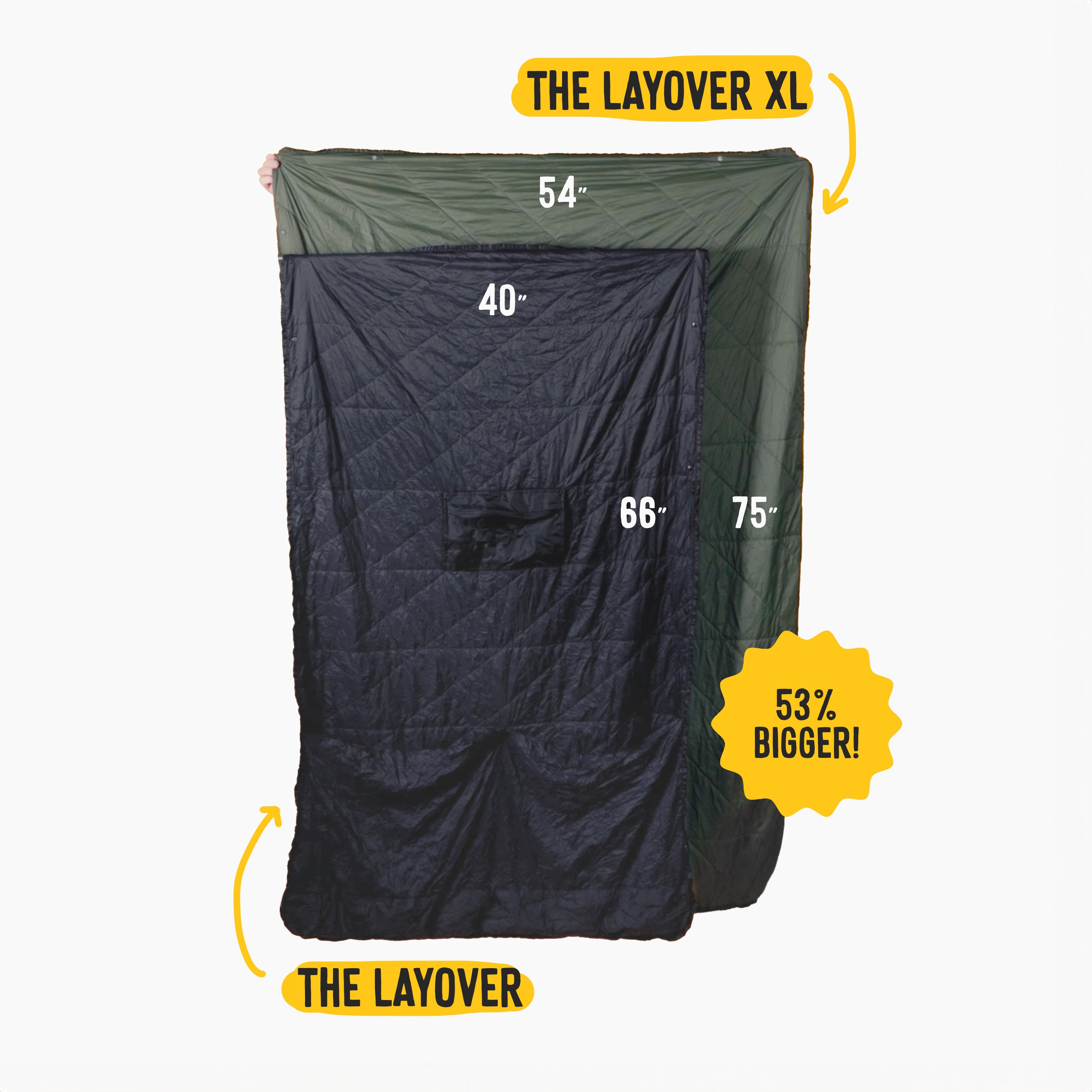 Layover™ XL Travel Blanket - Insulated & Packable | Black