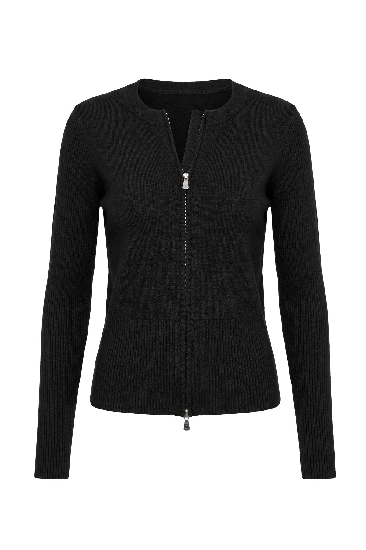 Sky Zip-front Sweater Jacket