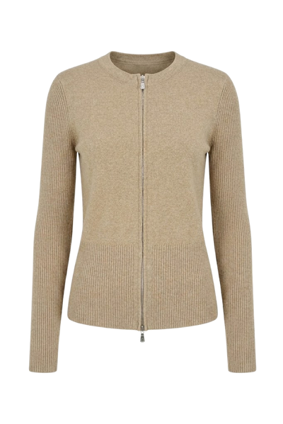 Sky Zip-front Sweater Jacket