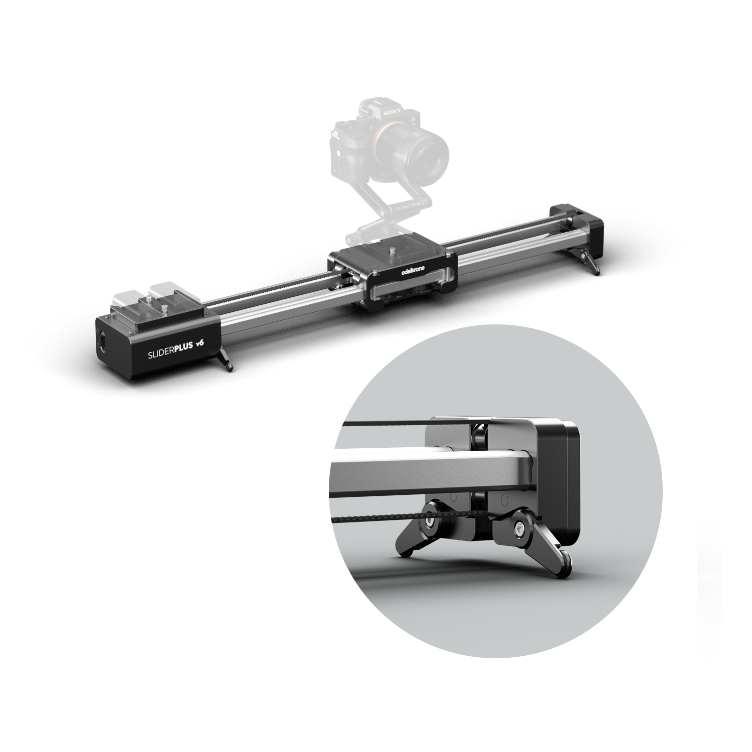 Camera SliderPLUS v6 with a Built-in Motor, HyperAxial Support