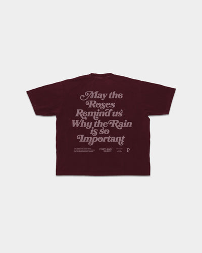 Women's All-American Slogan Tee - Port