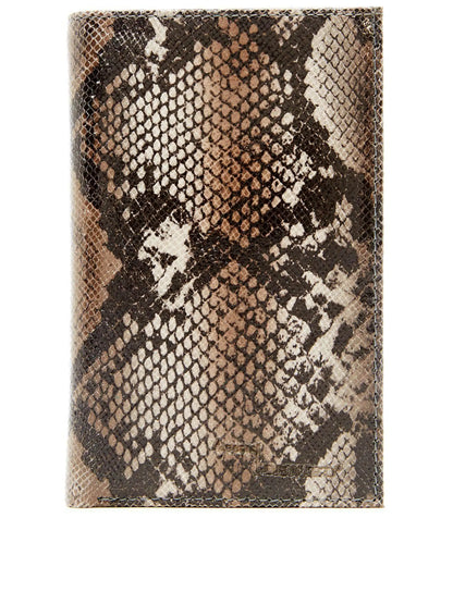 Leather Snakeskin Passport Holder