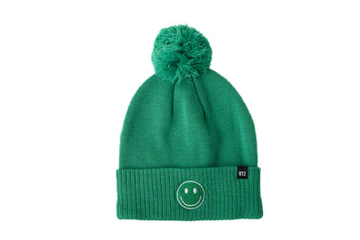 Smiley Pom Pom Hat